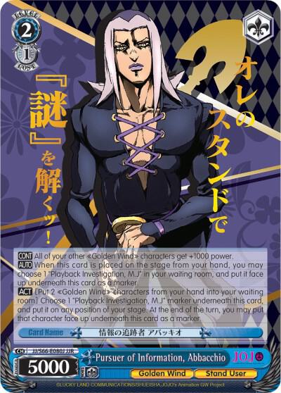 (EN) Pursuer of Information, Abbacchio (JJR)