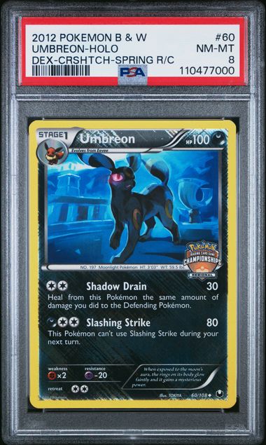 (EN) PSA 8 #60 UMBREON-HOLO DEX-CRSHTCH-SPRING R/C