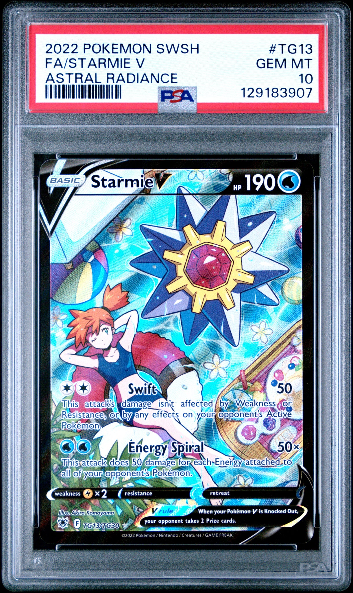 (EN) PSA 10 #TG13 FULL ART/STARMIE V